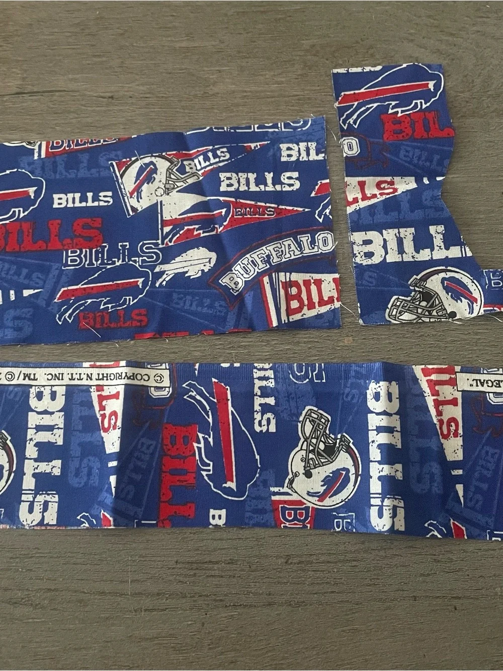 Buffalo Bills Scrap Fabric Bundle